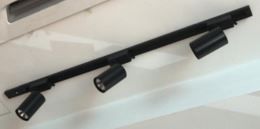 TRACK LIGHT 1M 3 BULBS BLACK